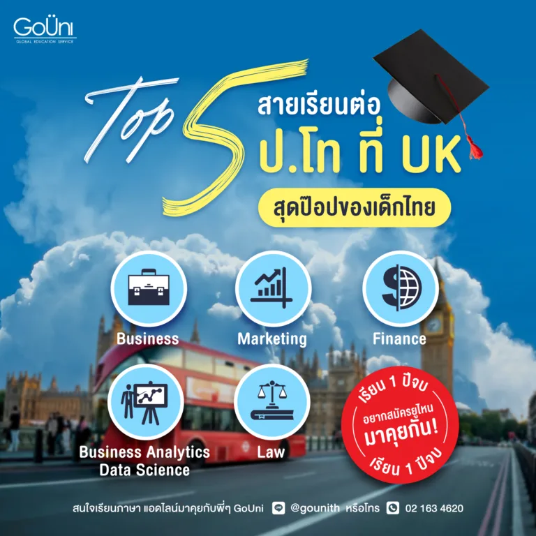 เรียนต่อป.โทที่อังกฤษ