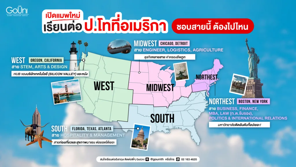 เรียนต่อป.โทที่อเมริกา